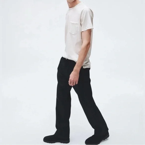 Rag & Bone Miles Cotton Lightweight White Short Sleeved Jersey T-Shirt Sz L - Picture 4 of 14